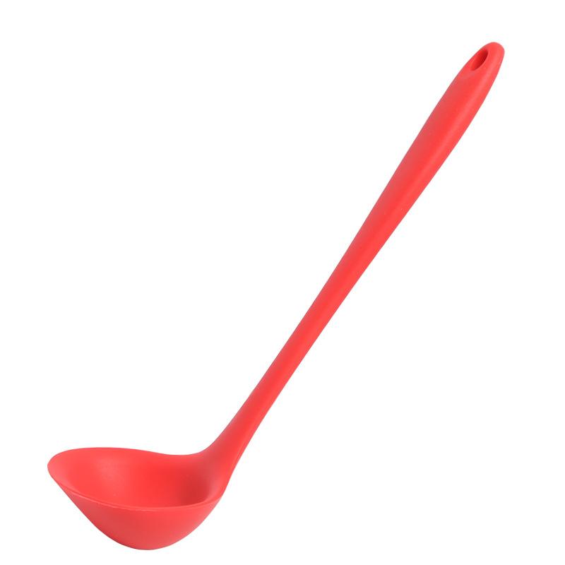 Silicone Ladle Tablespoons Kitchen Cookware Set Food Container Tourist Dishes Non-stick Pan With High Temperature Resistance