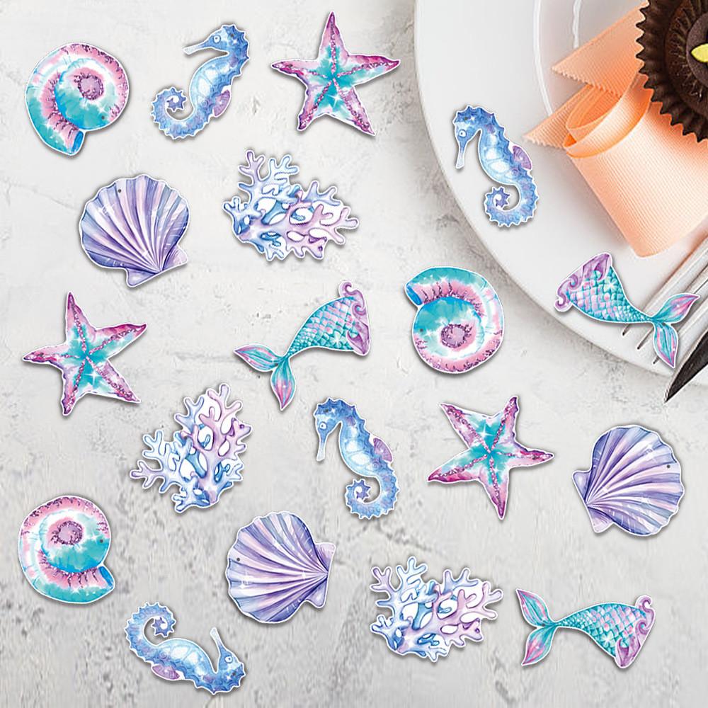 Starfish Coral Mermaid Birthday Party Table Scatter Confetti For Decor Event