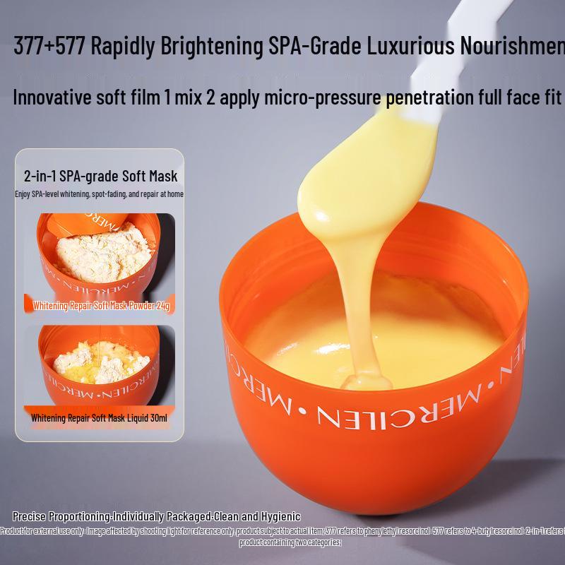 Maschera Sbiancante e Schiarente Macchie Mengxilan 377+577 per Saloni di Bellezza