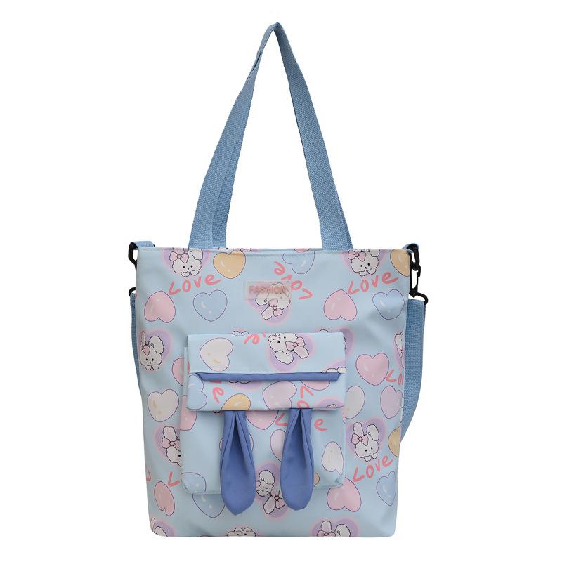 Women's Bag Large-capacity Student Shoulder Bag New Tutoring Bag Sweet Messenger Bag