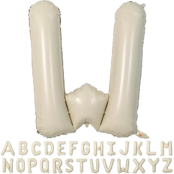 40 Inch Cream White 1 Balloon Numbers, Large Number 1 Balloon Foil Helium Number Balloons, Big 1st Foil Birthday Balloons for Boys Girls 1st Birthday