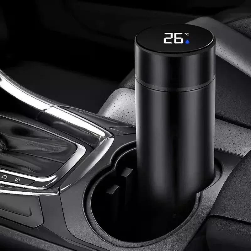 -500ml Portable Car Smart Thermos Bottle Temperature Display Cup For BMW M M3 M5 M6 X1 X2 X3 X5 X6 X7 F01 F20 F10 F40 G32 G30 G2
