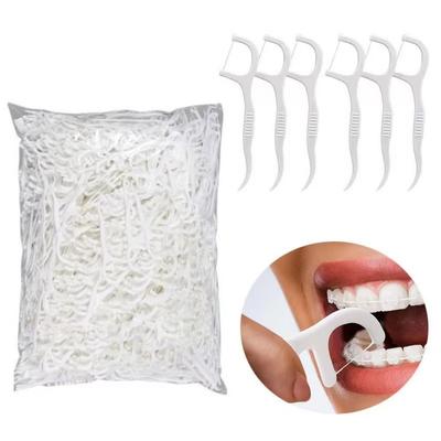 1000 Pièces Nettoyage des Dents Fils Dentaires Cure-Dents Ultra-Fins Bâtonnets de Fil Dentaire Brossettes Interdentaires
