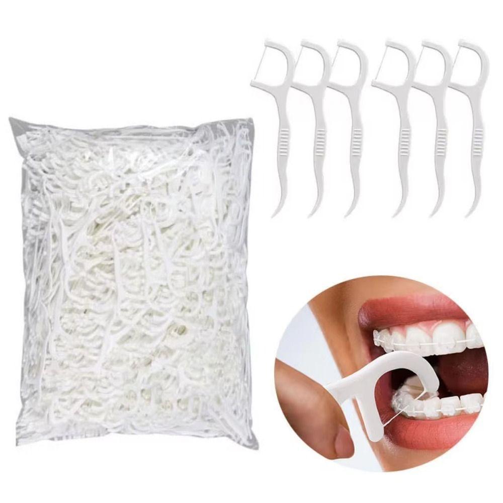1000 Piezas Limpieza Dental Hilo Dental Palillos Hilo Dental Palillo Ultra Fino Palillo Dental Hilo Dental Palillo Higiene Diaria