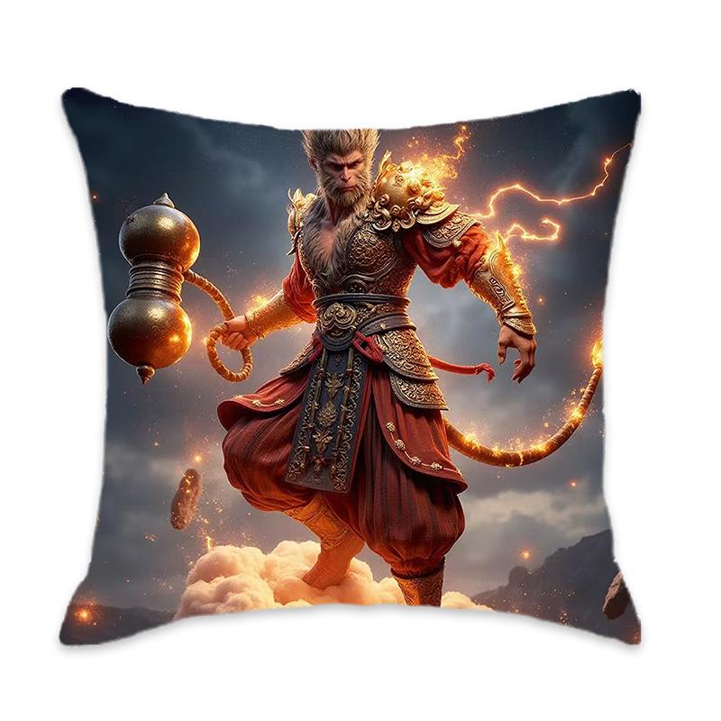 Kissen der New Black Myth Wukong Serie Bequem und weich Auto Zuhause Schlafzimmer Nachttischkissen Kissen