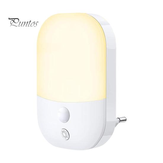 

Ночной светильник с датчиком заката и рассвета, 5 уровней яркости, регулируемая яркость, гостиная, спальня, ванная комната, коридор, лестница, светодиодный ночник белый