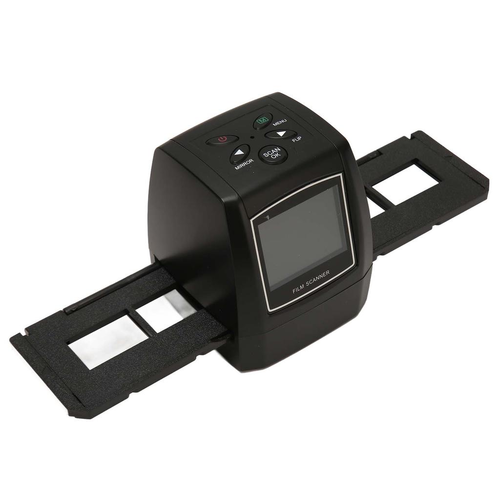 Film Scanner 2.36in TFT LCD 5MP JPEG Preview Playback Editing CMOS Slide Scanner for 35mm 135mm Color Black White