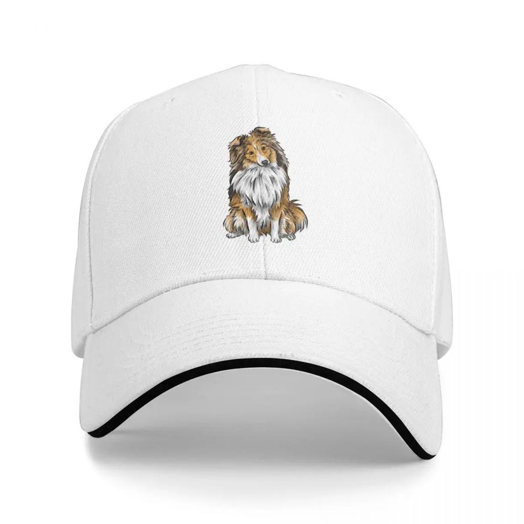 Sheltie Shetland Sheepdog Mahogany Sable Cute Dog Art Baseball Cap Designer Cap Sun Cap Sun Hat Women's Hats For The Sun Men's