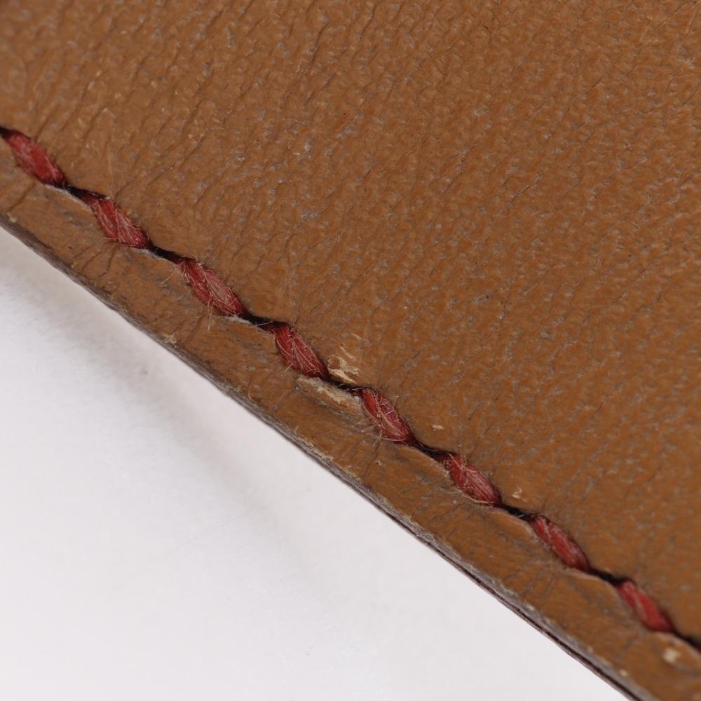 Hermes Medor Uhren Vintage Gold Weißes Zifferblatt Vergoldet/Leder Quarz Analoganzeige Damen Gebraucht