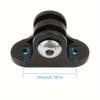 Durable Metal Camera Holder Adapter Mount Connector -Bike Computer Fixed Seat Base for Action Cameras, Compatible with Gopro 13 Phone Stand