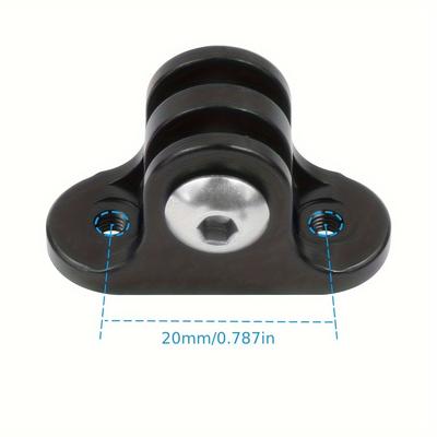 Durable Metal Camera Holder Adapter Mount Connector -Bike Computer Fixed Seat Base for Action Cameras, Compatible with Gopro 13 Phone Stand