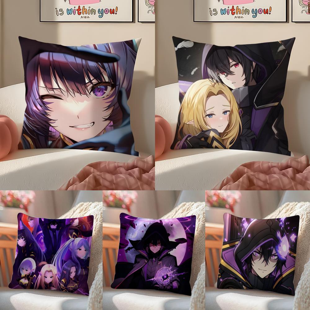 Epic Anime TThe Eminence In Shadow Cushion Cover Pillowcase Short Plush Invisible zipper Room Sofa Cushion Cover