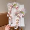 Sweet Bell Orchid Ribbon Barrettes Floral Designs Lolita Dress Hair Accessories  Party