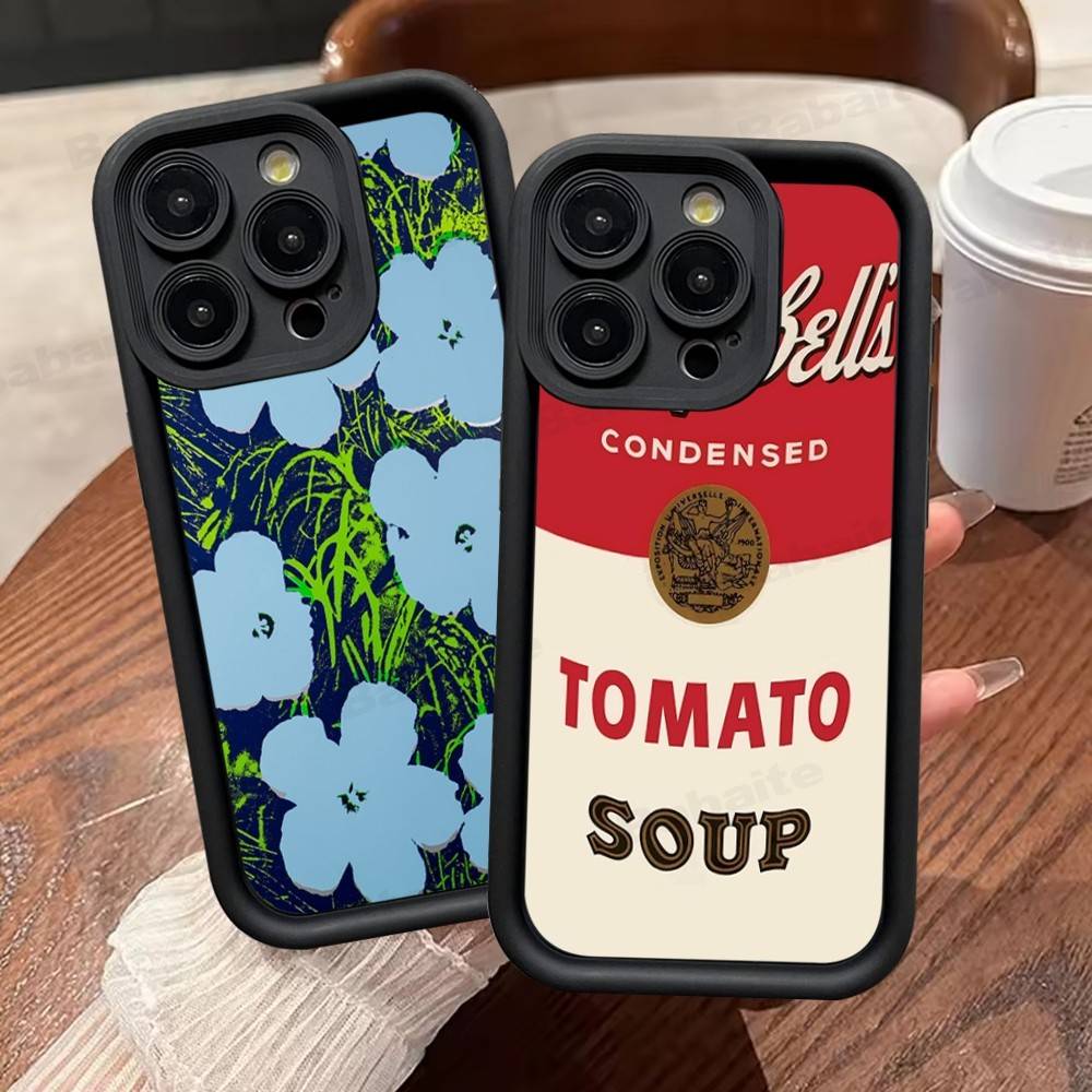 Andy Warhol Art Phone Case For IPhone 17 16 15 14 13 12 11 Pro Max Mini Plus Soft TPU Back Cover