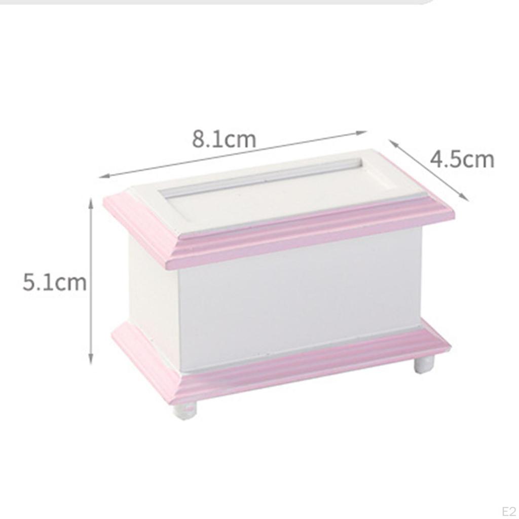 1/12 Decoration Furniture Showcase Miniature Closet Bookcase for Bedroom Living Room