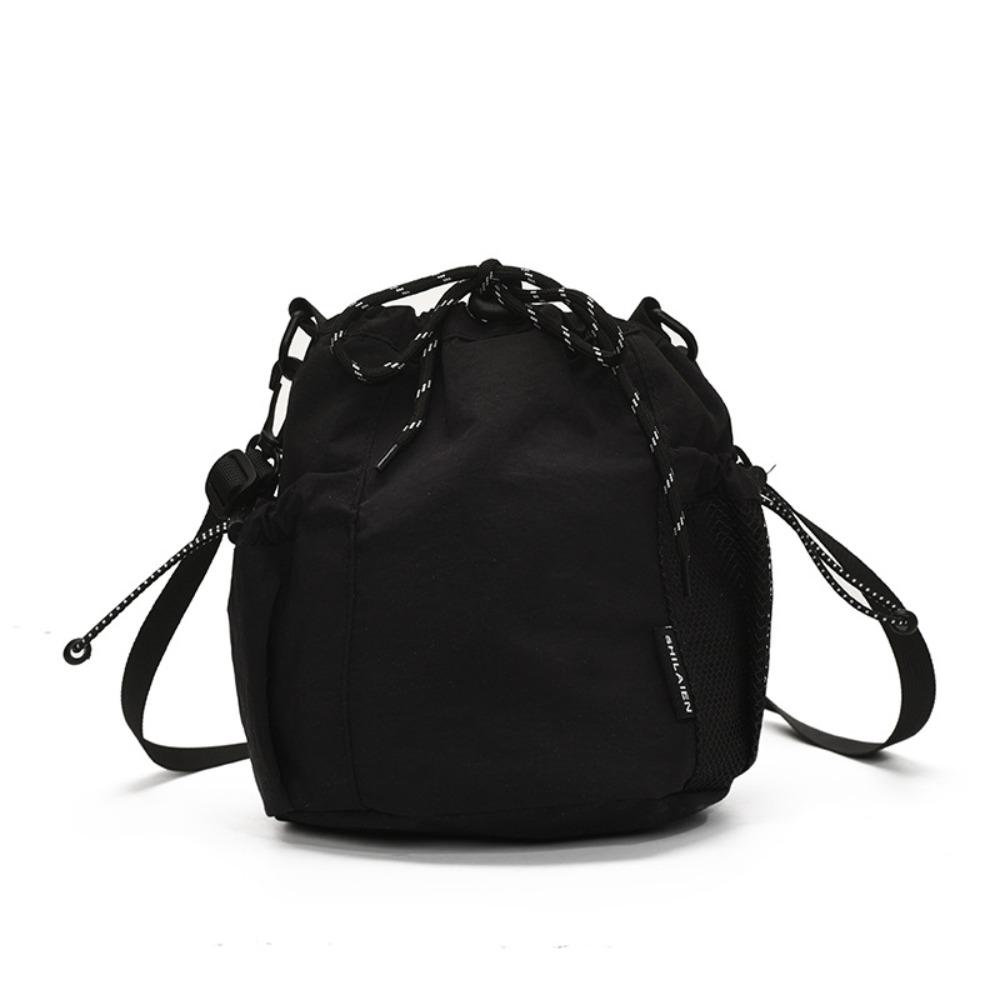 Handbag Drawstring Bucket Bag Purse Small Crossbody Bag Sweet Nylon Shoulder Bag  Travel