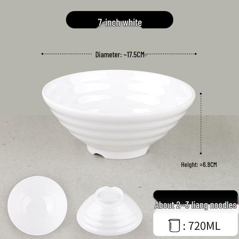 

Durable Melamine Noodle & Serving Bowl