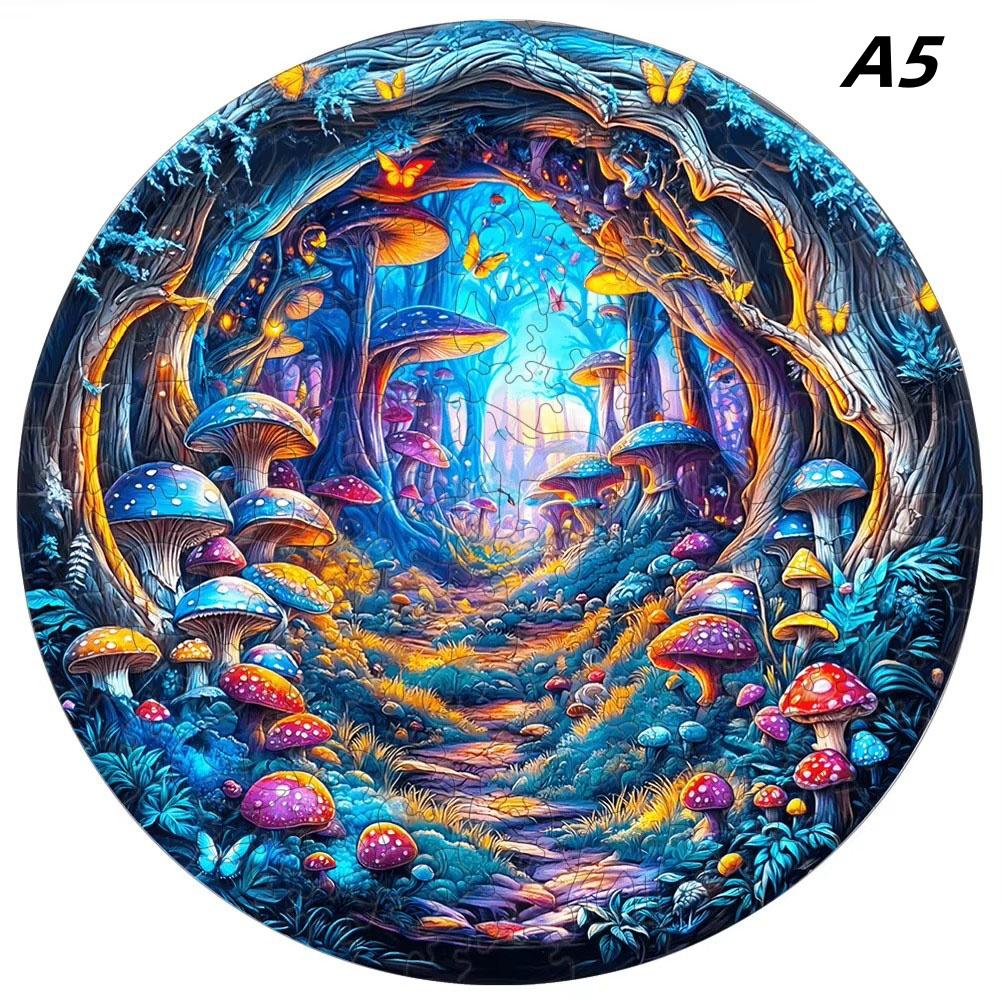 Wooden Puzzle Adult One-Of-A-Kind Shape Advanced Wolf Family Wooden Jigsaw Puzzle designed for Adult Activity Holiday Present Home Decor Children's