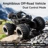 Amphibious Rock rocker Crawler RC Car with Camera, 4WD, 50min Runtime, IPX7 Waterproof, Gesture & APP Control, Off-Road Drift