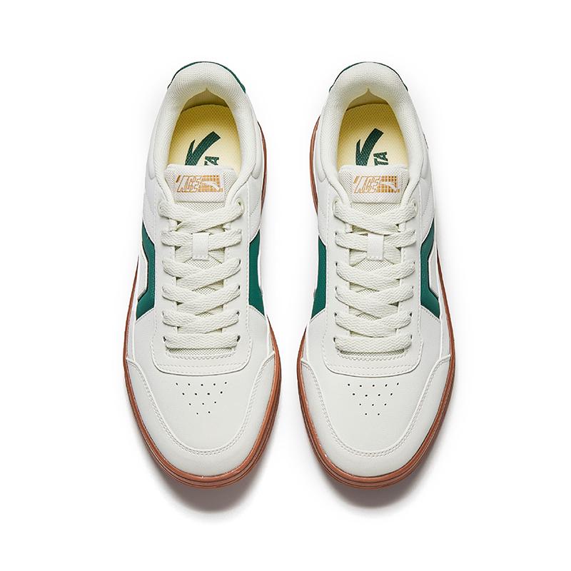 Anta Lifestyle Series Classic Simple Versatile Durable Lightweight Low-Top Skate Shoes Men Sneakers White Green 912538026-5