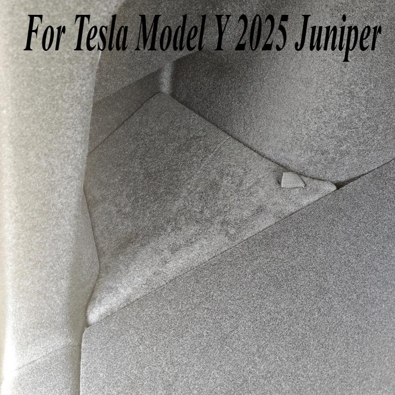 Trunk Organizer Launch Refresh 2025 Rear Trunk Storage B Side Box Organiser For Tesla Model Y Juniper TPE Accessories