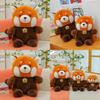 Adorable Plush Raccoon Doll Soft Stuffed Animal Toy Perfect For Kids Birthday Gifts