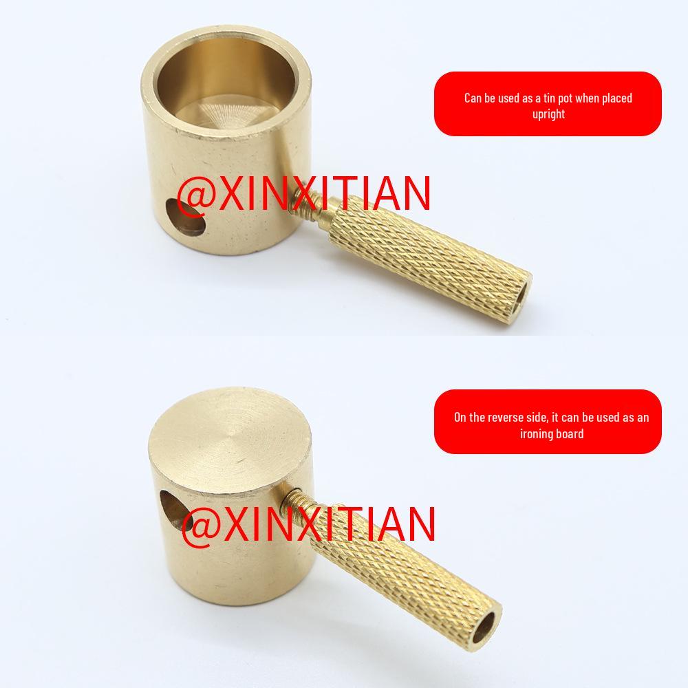 Mini Brass Pot Tin Furnace with Soldering Station & Accessories (T12/JBC245/936/907)