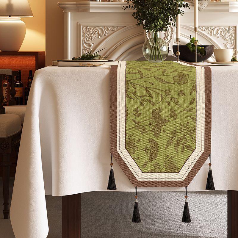 Table Flag Dining Table Cloth Linen Fabric Long Strip Tea Mat Waterproof and Washable Tea Table Cloth