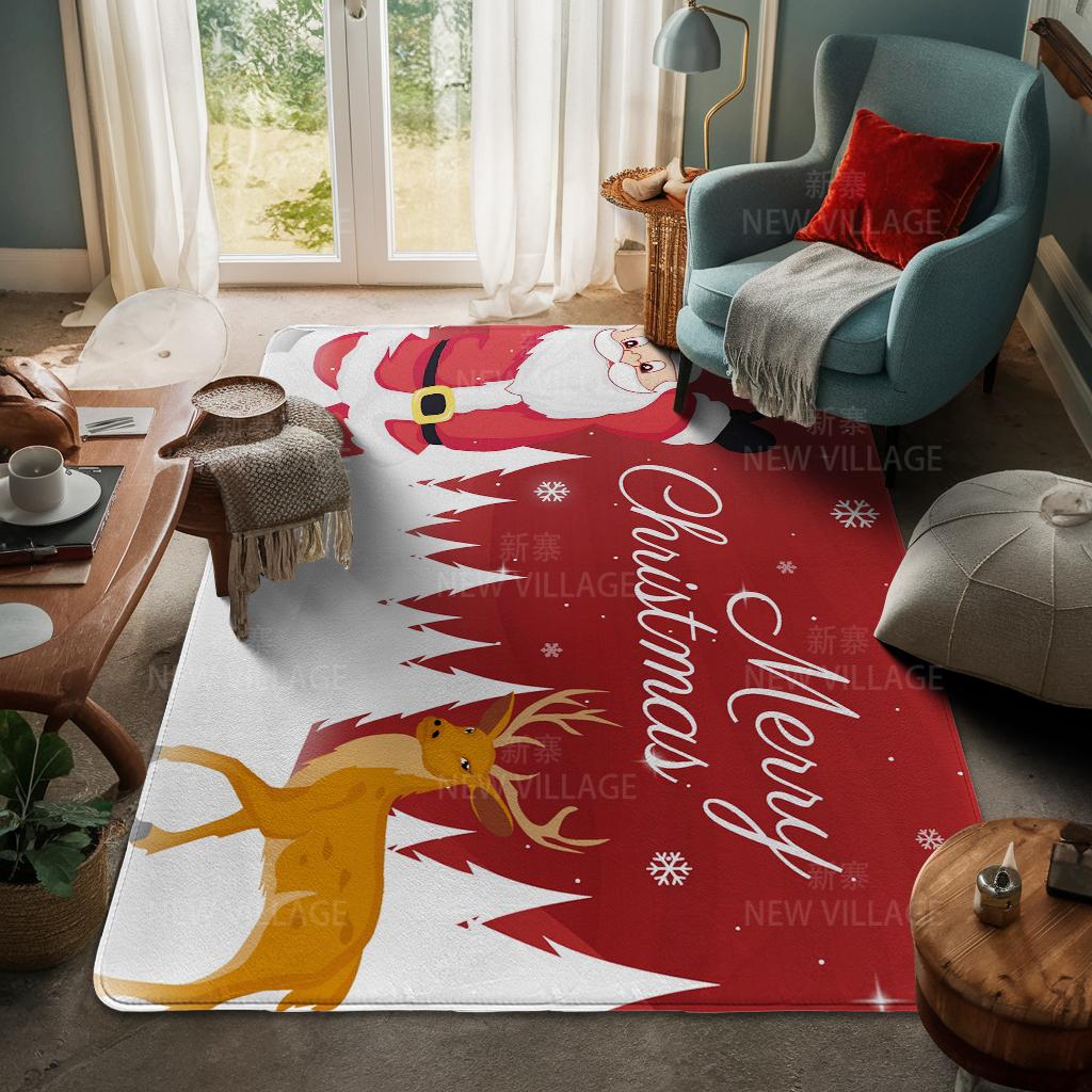 Koberec ke vchodu do domu Rohožka ke dveřím do domu Obývací pokoj Vana Koupelna Protiskluzové koberce s absorpcí vody vana Veselé Vánoce zima