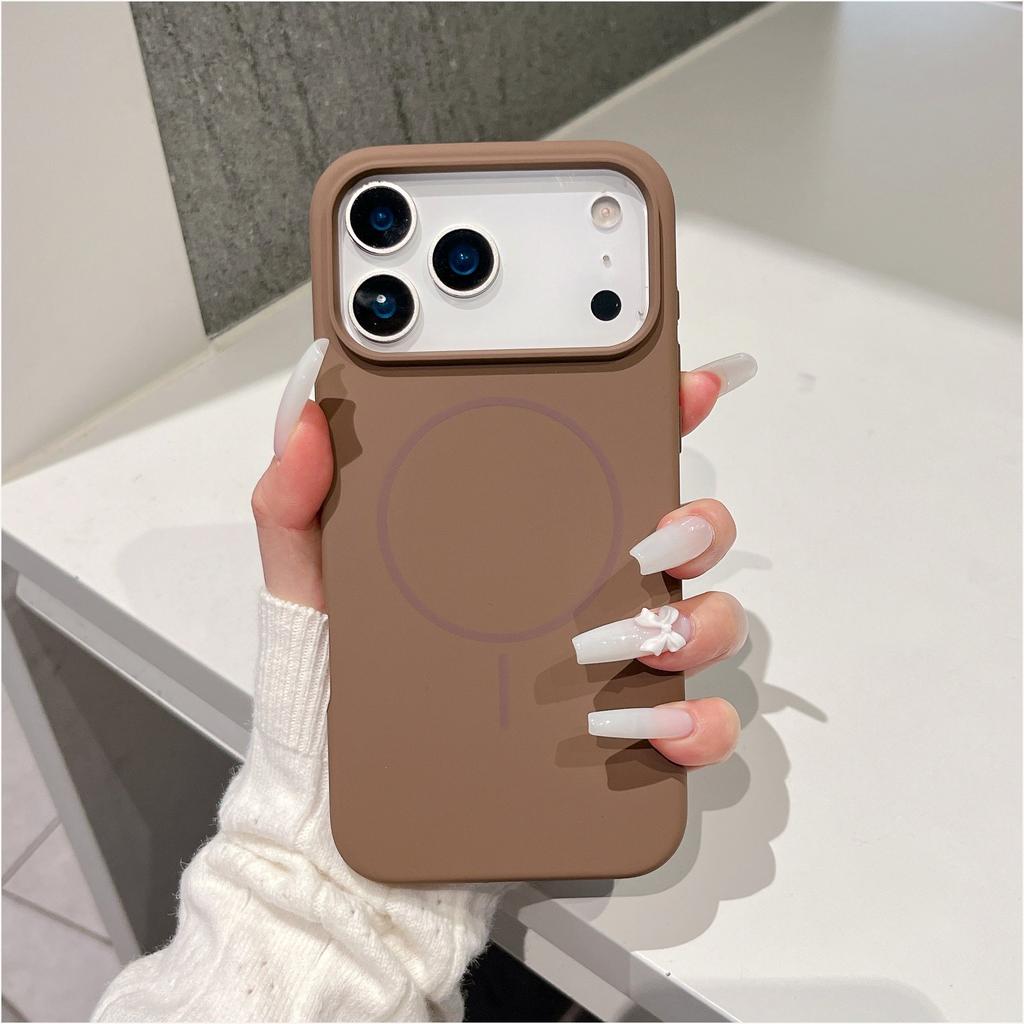 Liquid Silicone Magnetic Slim Phone Case For Magsafe Apple iPhone 13 14 15 16 17 Pro Max Plus Air Protective Soft Cover