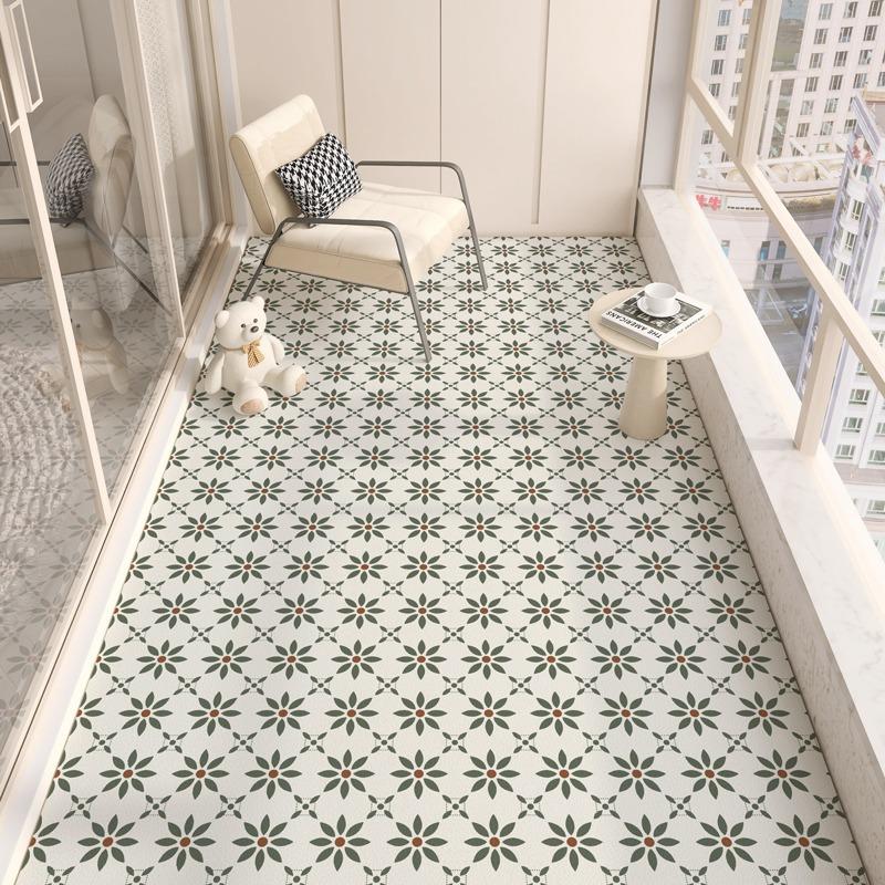 Home Decor Floral Area Rugs for Living Room Cute Kids Room Print Carpet Vintage Machine Washable Floor Mat Soft Non-slip Tapis