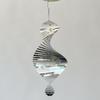 Repellent Wind Spinner Metal Wind Chime Stainless Steel Bird Deterrent Wind Spinner For Outdoor Garden Decor 3d Spiral For Yard