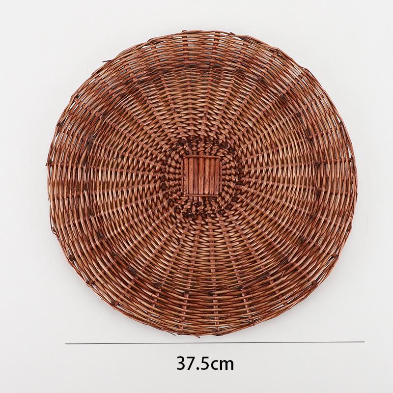 Wabi-Sabi Rattan Wall Hanging for Living Room, Bedroom, or Entryway