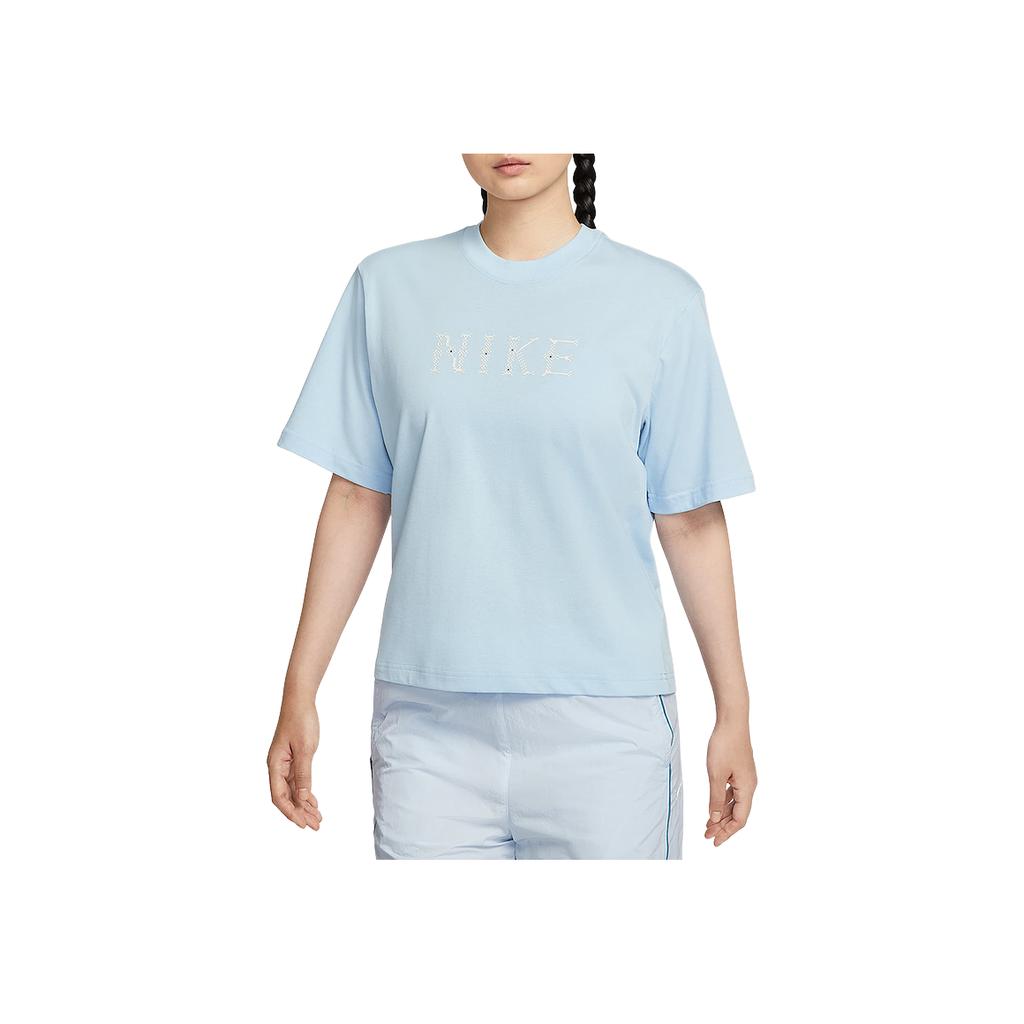 Nike As W Nsw Ss Boxy Bsb Gcel Comfortable Sports Casual Short Sleeve T-Shirt Women T-Shirts II0446441