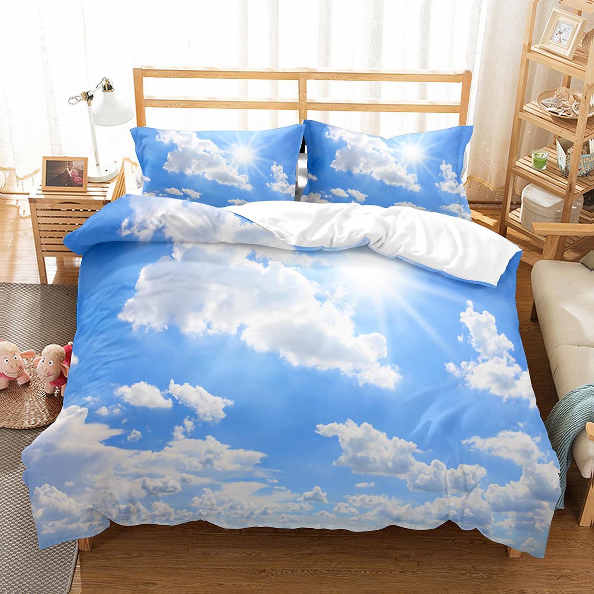 

Комплект пододеяльников White Cloud, пододеяльник, двуспальный, двуспальный, для детей, подростков, взрослых, комплект постельного белья с наволочкой EU single(135x200cm)