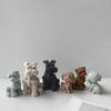 3D Dog Candle Silicone Mold Animal Candle Resin Mould for DIY Aromatherapy Candle Making Mould Soap Home Decorations