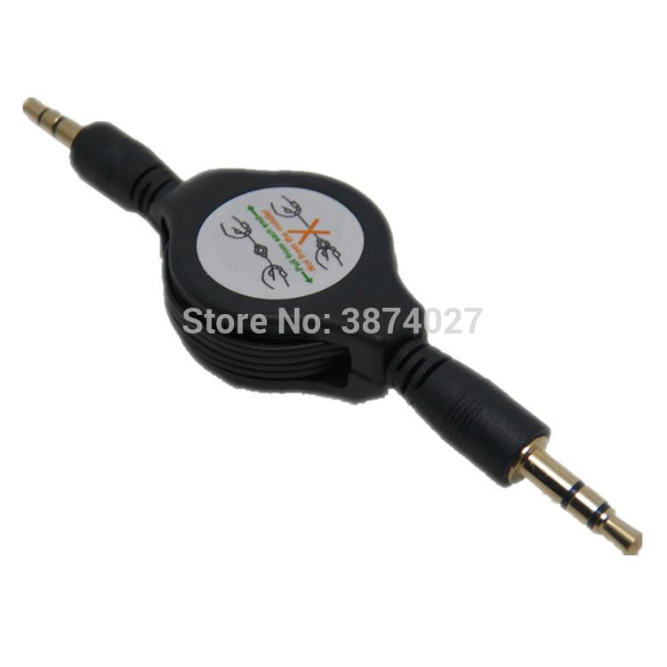 

Audio kabel aux linie schnüre männlichen 3,5 zu 3,5mm stretch Männlichen für Ipod mp3 iphone psp jedem ende musik empfänger adap 0.75M