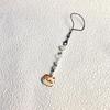 Lovely Cat Phone Charm Pendant Creative Creative Animal Keychain Phone Accessory Trendy Beaded Charm for Stylish Women