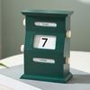 Perpetual Calendar Retro Style Desktop Calendar with Rotating Display Easy Manual Date Month Day Setting Calendar