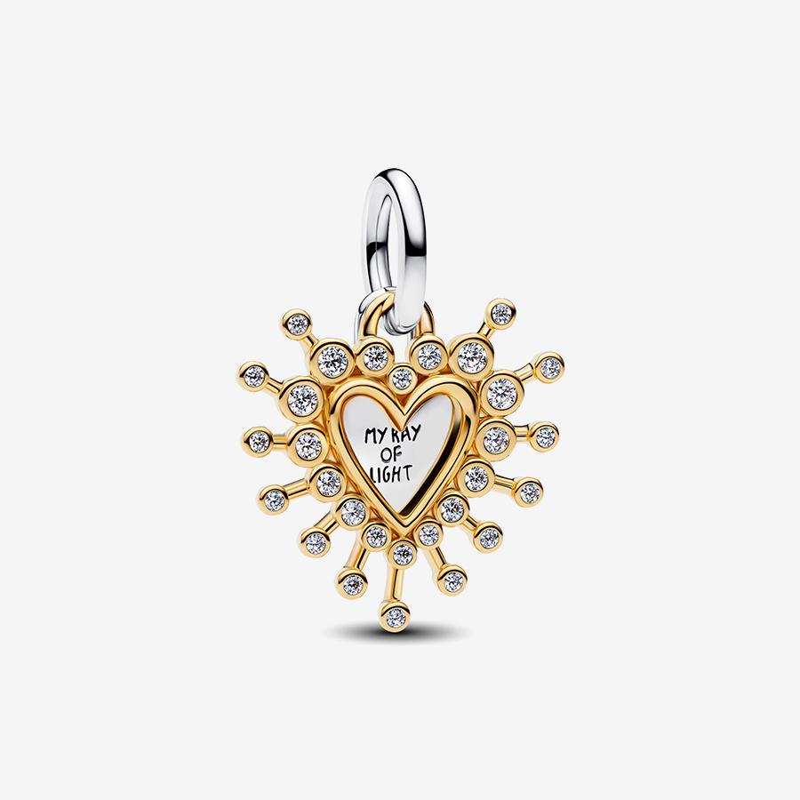 New 925 Silver Sparkling Love Heart Puppy Butterfly Beads Rose Turtle Cannibal Flower Pendant DIY Exquisite Charm Jewelry