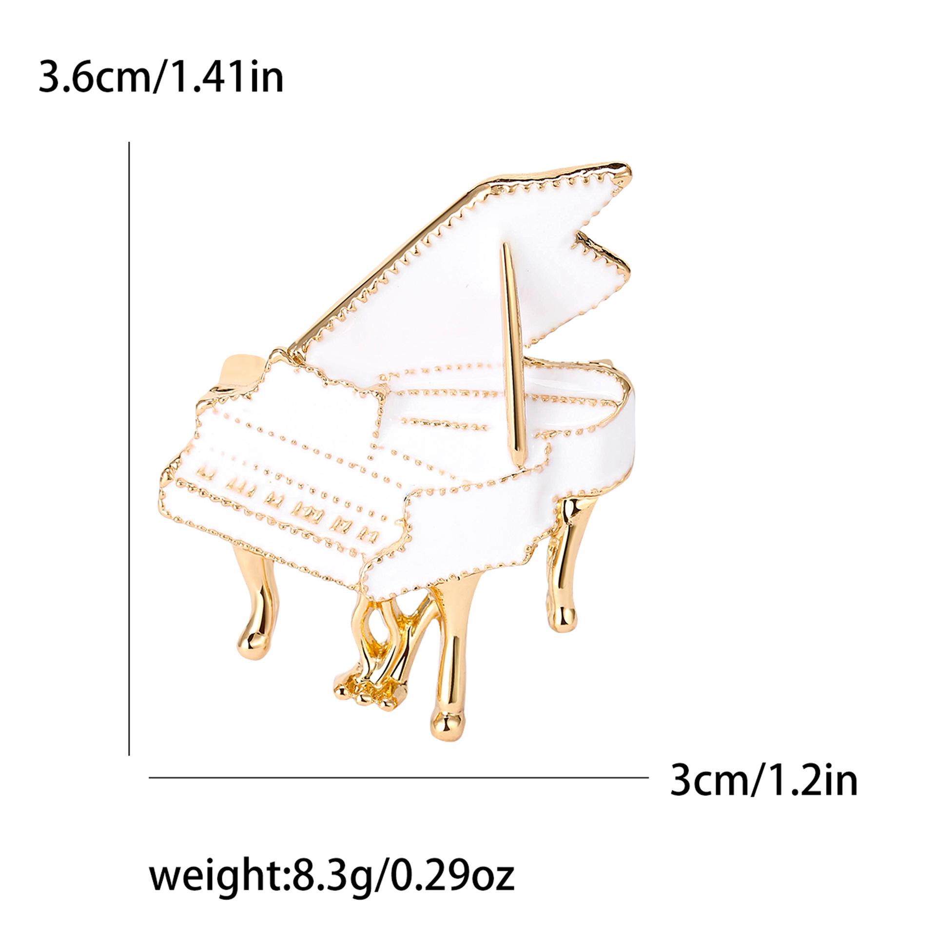 

Корейская эмалевая брошь-фортепиано из сплава: Универсальная прищепка для одежды