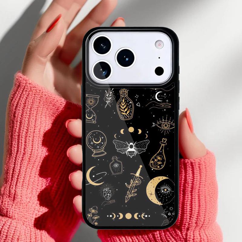 Witches Moon Tarot Phone Case for iPhone 17 Air 16e 15 14 13 Pro Max Back Cover for 12 11 Pro Coque