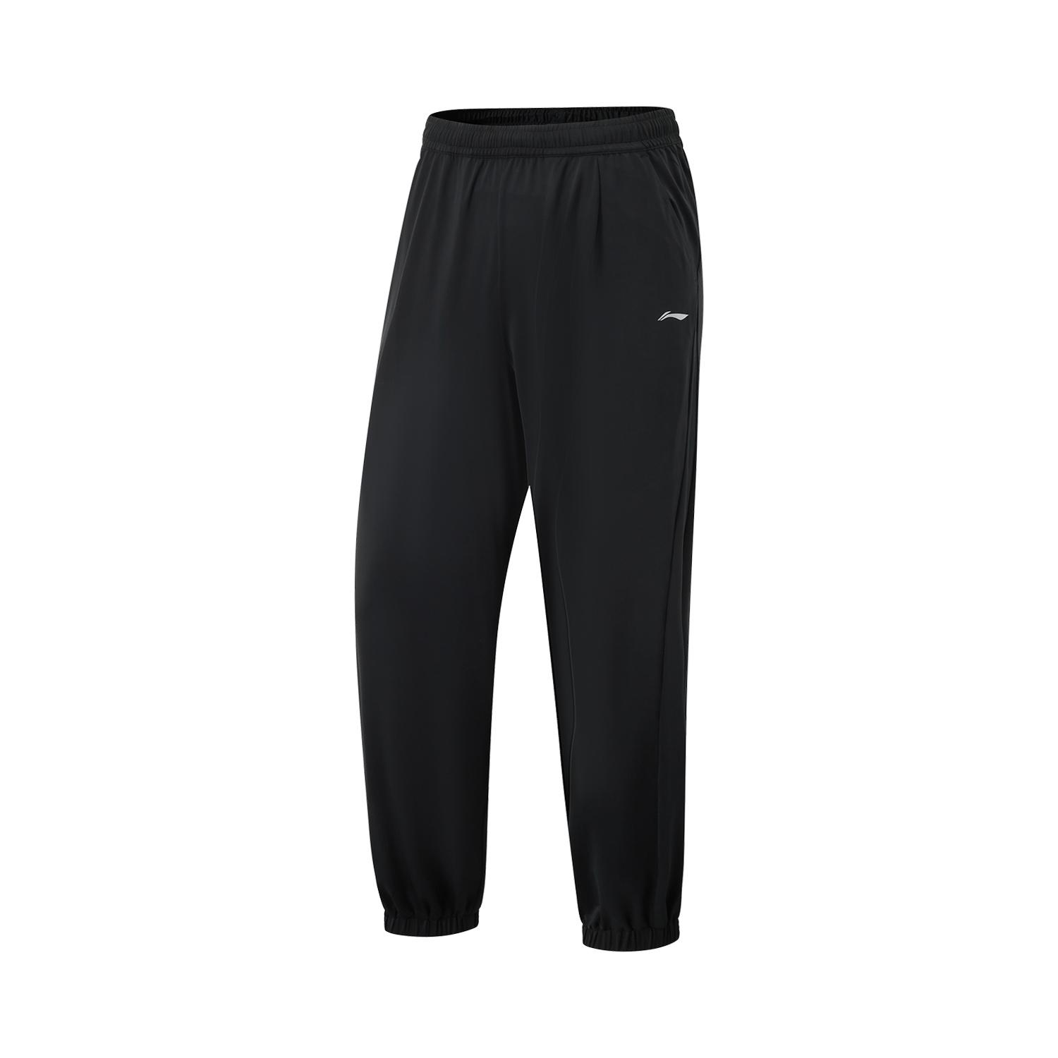 Li Ning Fitness Series Knitted Sweatpants Women s Black AKYV184-1 S