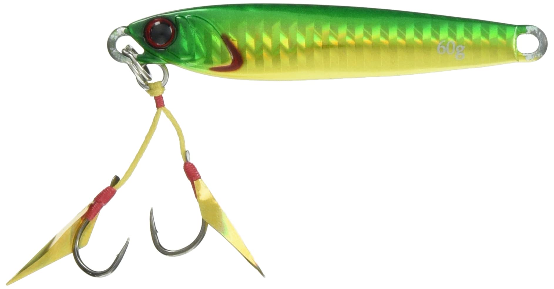 JACKALL Metal Jig Ruspateen TG 70mm 60g Green Holographic Lure Gold/Border