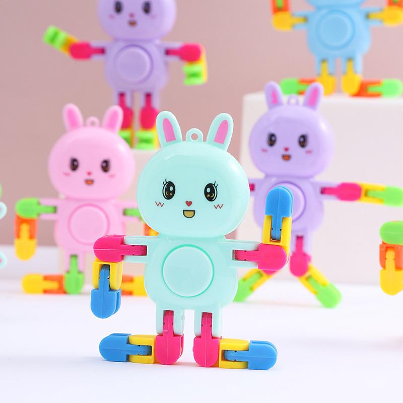 Rabbit Toy Stressrelief With Plastic Spinner Chain For Kids Enthusiasts And