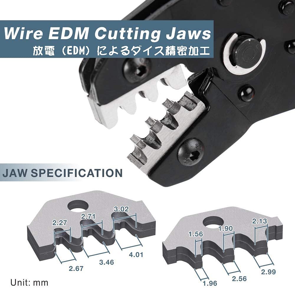 IWISS Krok 2550 QI Otwarty Równoległy Precyzyjne Jednoczesne Szczypce do Zaciskania 620KIT Złącza 2,54 mm, Zestaw 13-elementowy, Terminale, SN-025 +