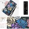 Haffukiry Women's Long Wallet, Easy To Use, Large Capacity, 8 Card Slots, Round Zipper, Popular PU Leather, Floral Print, Bill Compartment, Coin