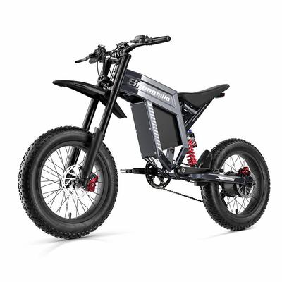 Electric Off-Road Bicycle Shengmilo S900 1500W Motor 20" Fully Suspended Adult Electric Bicycle 48V 30Ah Dual Disc Brakes Max Load 150Kg