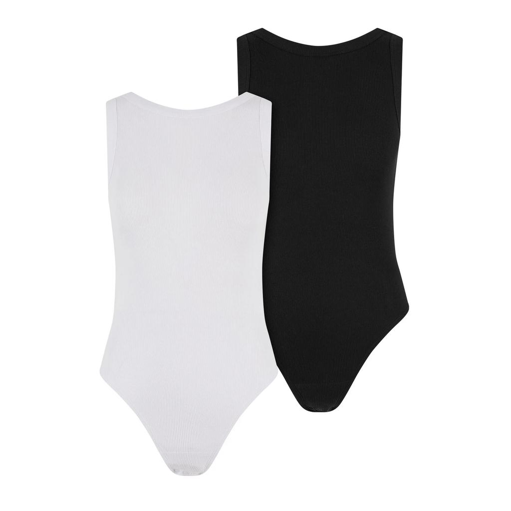Urban Classics Womens/Ladies Tank Ribbed Bodysuit (Pack of 2)
