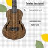 Walnuss Anfänger Ukulele - 23 & 26 Zoll Vier-Saiten Kleine Gitarre